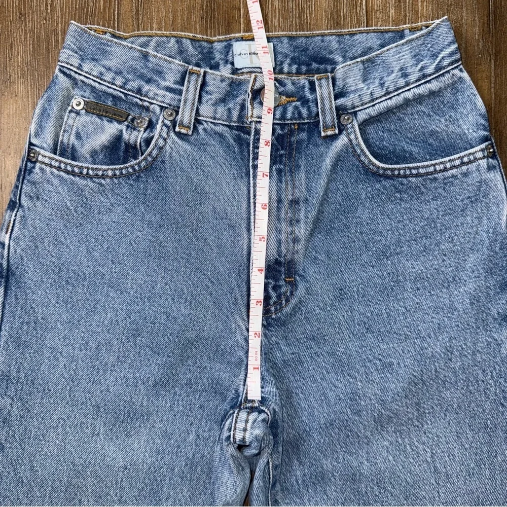 Vintage calvin klein mom jeans high rise straight leg 90s blue